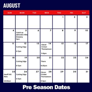 DCCC pre season trainng